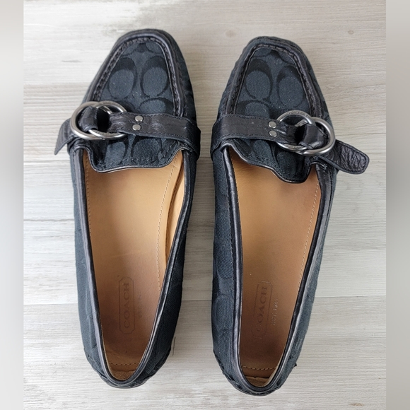 Coach Signature Solid Black Avril Loafer Women's Size 8½B - Picture 12 of 16